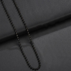 Lanț Bărbătesc din Inox chirurgical 316L — Negru - Img 3