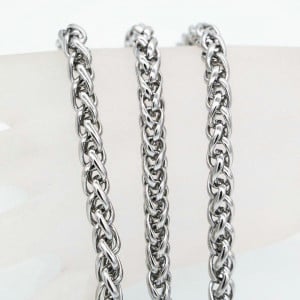 Lanț Gros Bărbătesc din Inox chirurgical 316L — Argintiu - Img 6
