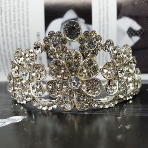 Mini Tiara with Flowers 1501 - Img 2