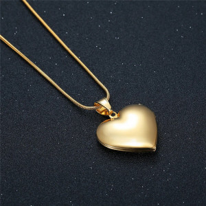 Necklace Inimioara Inox SIC MODA 5692 - Img 3