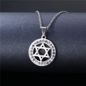 Necklace Star of David Stainless Steel SIC MODA 5163 - Img 2