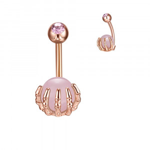Piercing Damă din Inox chirurgical 316L — Rose - Img 3