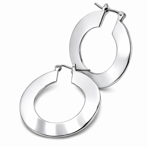 Round Silver Earrings 168 - Img 3