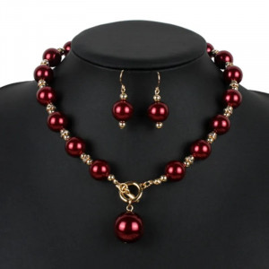 Set Colier si cercei Perle SIC MODA 5675E - Img 1