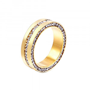 SIC MODA 4029 Crystal and Titanium Ring SIC MODA 4029 - Img 1