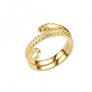 SIC MODA 5095 Adjustable Titanium Snake Gold Ring SIC MODA 5095 - Img 1
