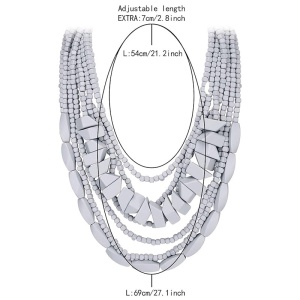 Sic Moda Bead Necklace 6038E - Img 3