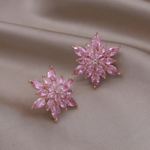 Sic Moda Flower Flower Earrings 5763E - Img 6