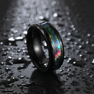 SIC MODA Tungsten Tungsten Abalone Shell Ring SIC MODA 4022 - Img 5