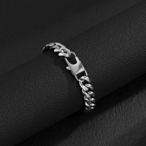 Brățară Bărbătesc din Inox chirurgical 316L — Argintiu - Img 6