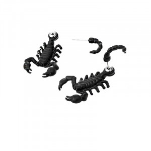 Cercei Bărbătesc din Inox chirurgical 316L — Negru - Img 3