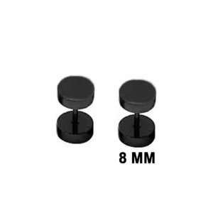 Cercei Bărbătesc din Inox chirurgical 316L — Negru - Img 7