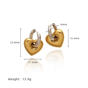 Cercei Damă din Inox chirurgical 316L — Argintiu - Img 6
