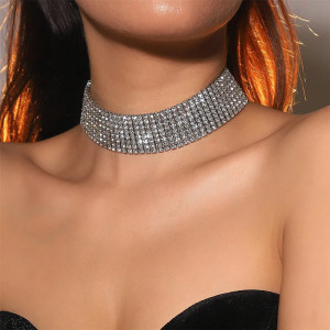 Choker lat cristale SIC MODA 5661 - Img 1