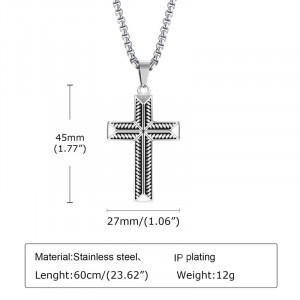 Colier Bărbătesc din Inox chirurgical 316L — Argintiu - Img 2