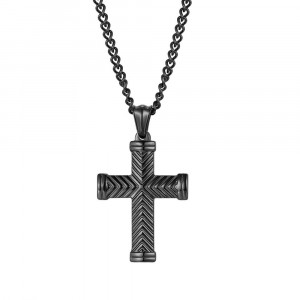 Colier Bărbătesc din Inox chirurgical 316L — Negru