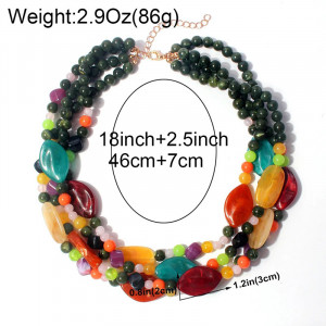 Colier Multicolor SIC MODA 5677 - Img 3