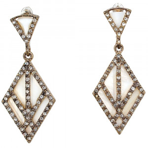 Earrings with Acryl and Strass 1528 - Img 1