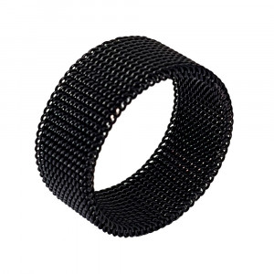 Inel Bărbătesc din Inox chirurgical 316L — Negru