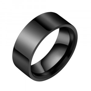 Inel Bărbătesc din Inox chirurgical 316L — Negru