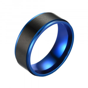 Inel Bărbătesc din Inox chirurgical 316L — Negru