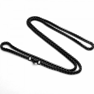 Lanț Bărbătesc din Inox chirurgical 316L — Negru - Img 2