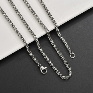Lanț Gros Bărbătesc din Inox chirurgical 316L — Argintiu - Img 3