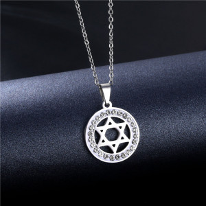 Necklace Star of David Stainless Steel SIC MODA 5163 - Img 3
