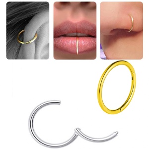 Piercing Damă din Inox chirurgical 316L — Auriu - Img 4