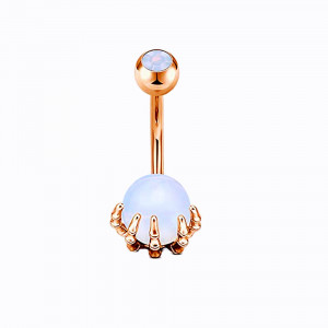 Piercing Damă din Inox chirurgical 316L — Rose - Img 3