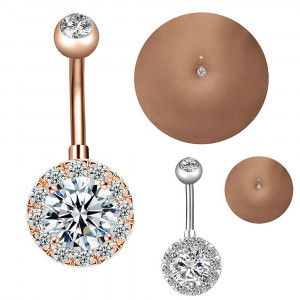 Piercing Damă din Inox chirurgical 316L cu cristal