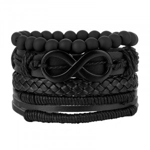 Set 4 bratari piele SIC MODA 5627 - Img 1