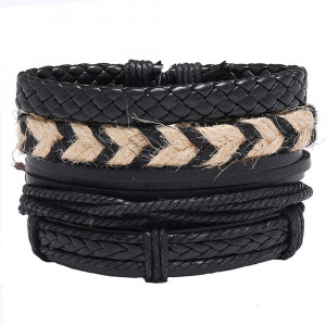 Set bijuterii Bărbătesc — Negru