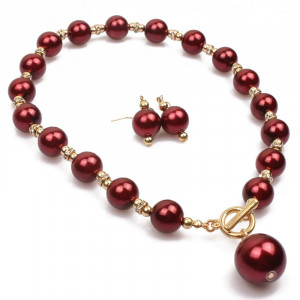 Set Colier si cercei Perle SIC MODA 5675E - Img 2