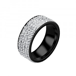 SIC MODA 4014 Titanium Crystal Ring - Img 1