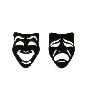 SIC MODA 5401B Stainless Steel Theatre Masti theatre earrings SIC MODA 5401B