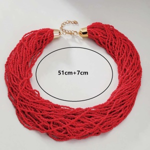 Sic Moda Bead Necklace 6034D - Img 4