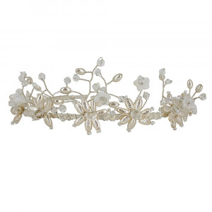 Tiara with crystals and beads 1924 - Img 1