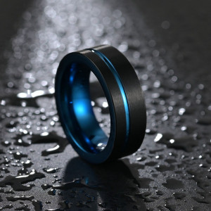 Black Tungsten Ring SIC Tungsten SIC MODA 4006 - Img 4