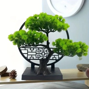 Bonsai artificial decorativ în ghiveci - Img 2