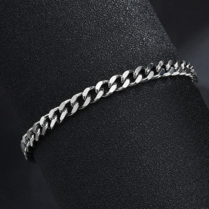Brățară Bărbătesc din Inox chirurgical 316L — Argintiu - Img 3