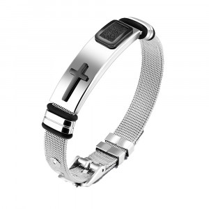Brățară Bărbătesc din Inox chirurgical 316L — Argintiu