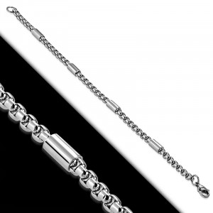 Brățară Bărbătesc din Inox chirurgical 316L — Argintiu - Img 5