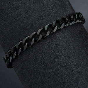 Brățară Bărbătesc din Inox chirurgical 316L — Negru - Img 6