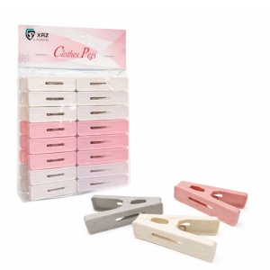 Cârlige de rufe din plastic 6 cm, set 16 bucăți, diferite culori - Img 2