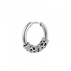 Cercei Bărbătesc din Inox chirurgical 316L — Argintiu