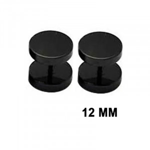 Cercei Bărbătesc din Inox chirurgical 316L — Negru - Img 8