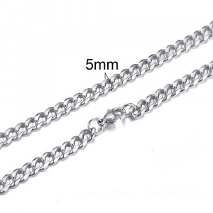 Colier Bărbătesc din Inox chirurgical 316L — Argintiu