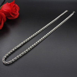 Colier Bărbătesc din Inox chirurgical 316L — Argintiu - Img 4