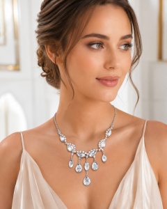Crystal necklace CO16 SIC MODA